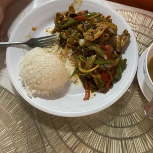 Ginger chicken hit the spot!