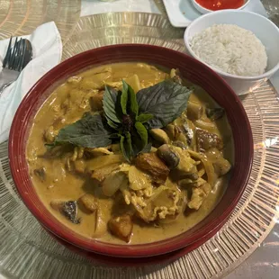 Yellow curry is a must!