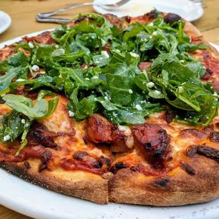 Chorizo and Date Pizza