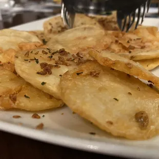 Potatoes that were dry