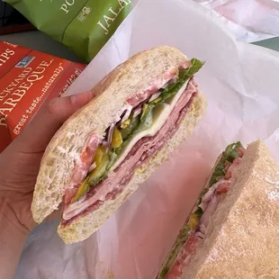 Italian Dry Salami Sandwich