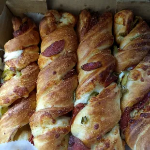 Why do these pepperoni jalapeno bread sticks have to be so good???