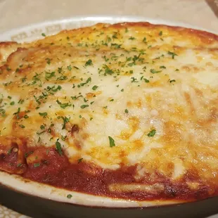 a dish of lasagna