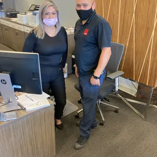 Myron and one excellent sales people