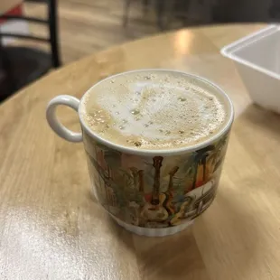 Cafe con leche with oat milk