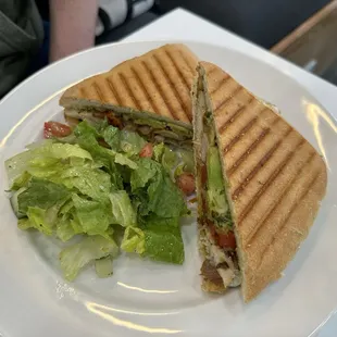 Chicken avocado panini
