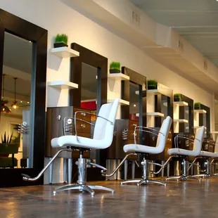 This salon is so beautiful. All of their stylists are highly trained and I always have a great experience.