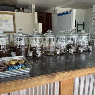 Different coffee grinds