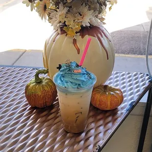 Perpetual Motion, sub Irish Cream for Pumpkin Spice. We can make (almost) any flavor combo you can dream up! Creamy, caffeinated &amp; sweet 3