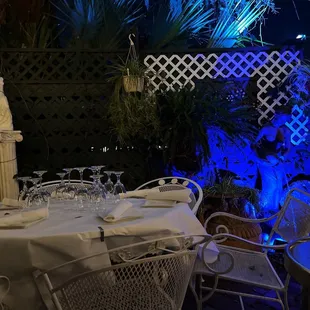 Outside patio dining