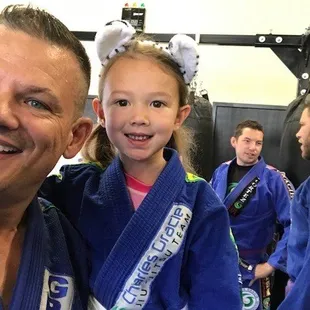 Part of a family, the gentlemen behind me include a professional fighter and one of our brave law enforcement. So many good people here.