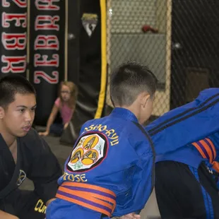 Sensei MJ Instructing the Sophomore Kenpo Class