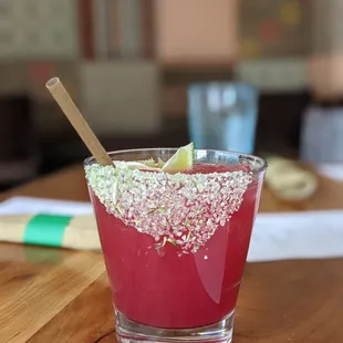 Prickly pear margarita