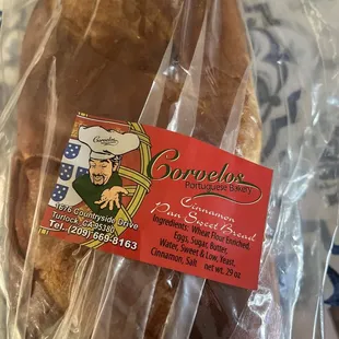 Sweet bread with cinnamon.... Yummy