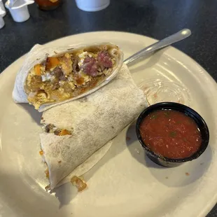 Arizona Burrito. Salsa, so fresh it might have been on a vine earlier.