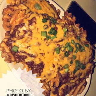 Chili Cheez Waffle Fries