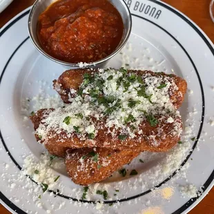 Smoked mozzarella sticks