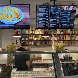 menus on the wall