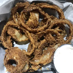 Horrible onion rings.