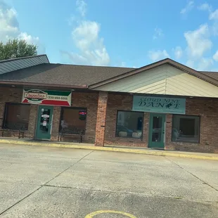 the front of the restaurant