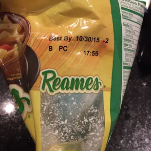 Thanks Brookside Market. Bought this last Sunday (10-9-16) and almost served it to my family.