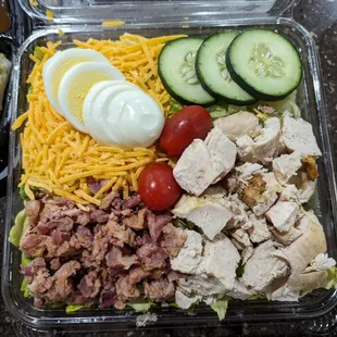 Grilled Chicken Club Salad, $9.99 prior to tax