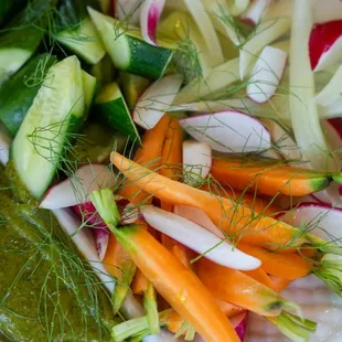 Crudités with Green Goddess