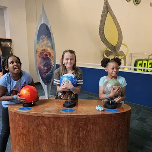 Learning how gravity works on other plants. Did you know that a 10lb bowling balls feels like 23lbs on Jupiter?