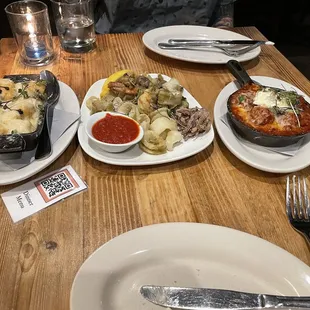 Gnocchi Al Forno, Fritto Misto, Polpette