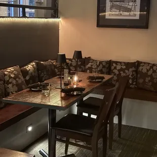 interior, sushi and sashimi