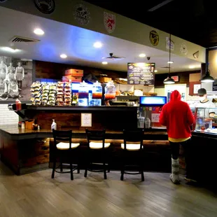 Pick up your order at the counter