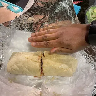 Grilled chicken BLT (very good size wrap)