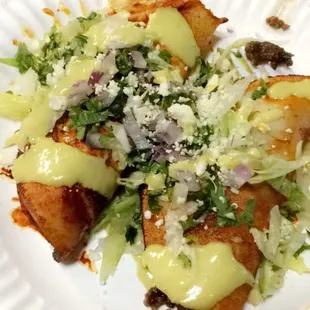 Chicken and Asada enchiladas! Yum