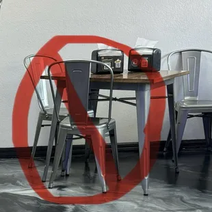 The chairs that are used in so many new restaurants. The two bars on each side dig into your hips. And I&apos;m not that big of a dude