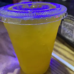 Passion fruit juice.