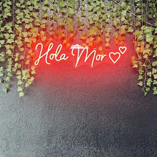 The sign on the wall I love it