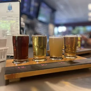 Beer flight.