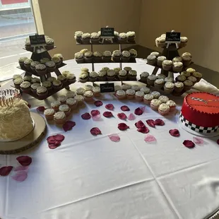 Wedding Cake Table Setup
