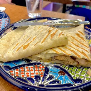 Cheese and Chicken Quesadilla