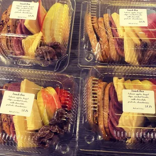 Snack boxes in the grab and go cooler