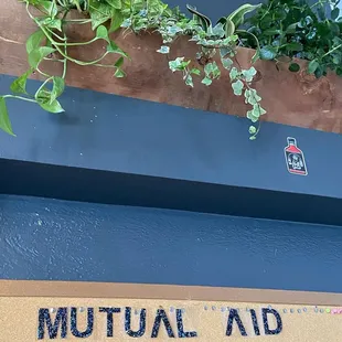 a sign that reads mutual aid