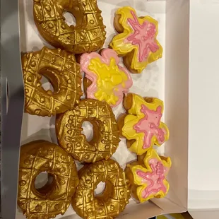 a box full of doughnuts