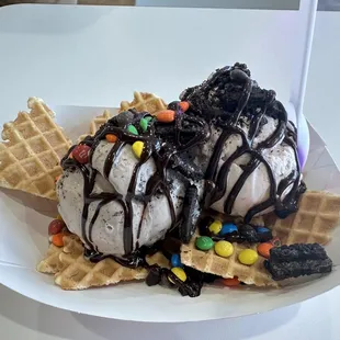 Ice cream nachos