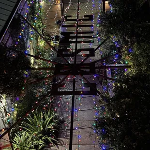 Vista desde la terraza a la entrada