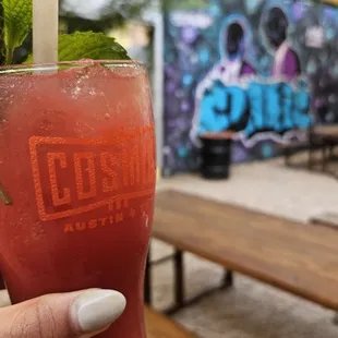 Melon cooler with mezcal