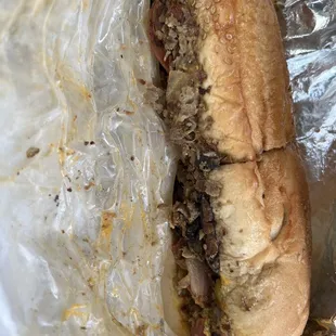 The loaded cheese steak!