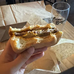 single smash burger. very tasty