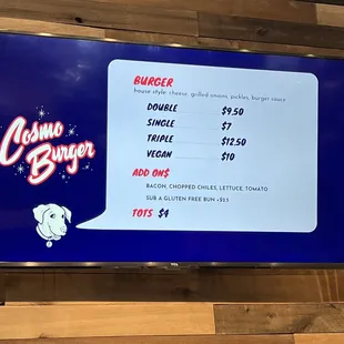 Make your burger to order!