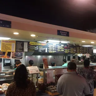 Lots to choose from ! Breakfast lunch and dinner!!  Something for everybody!