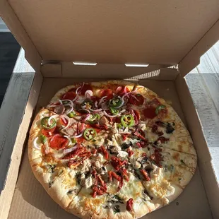 pizza, food
